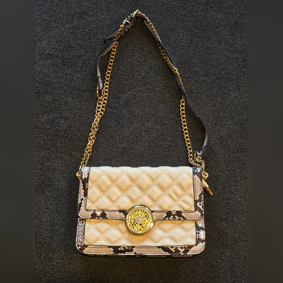 Handbags - Quilted Faux Snake Skin Shoulder Bag